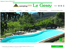 Tablet Screenshot of camping-legessy.com